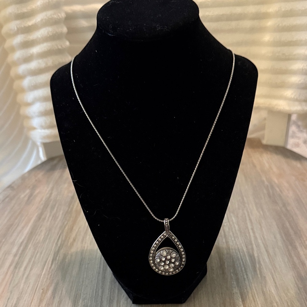 Stunning GingerSnapTeardrop Pendant Necklace